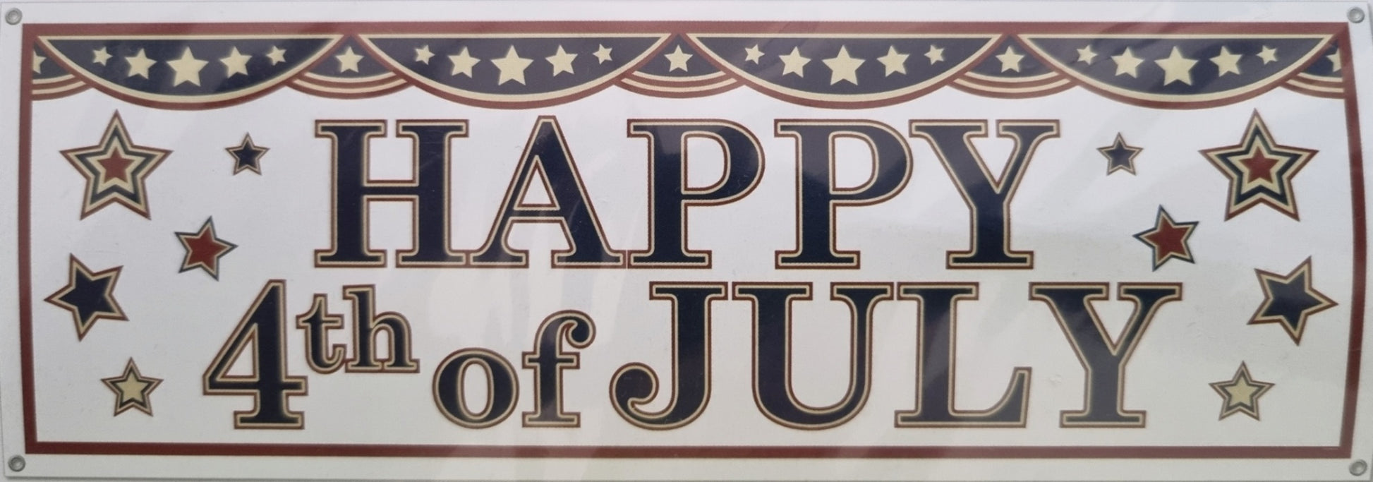 4th of July Sign Banner – 5 ft