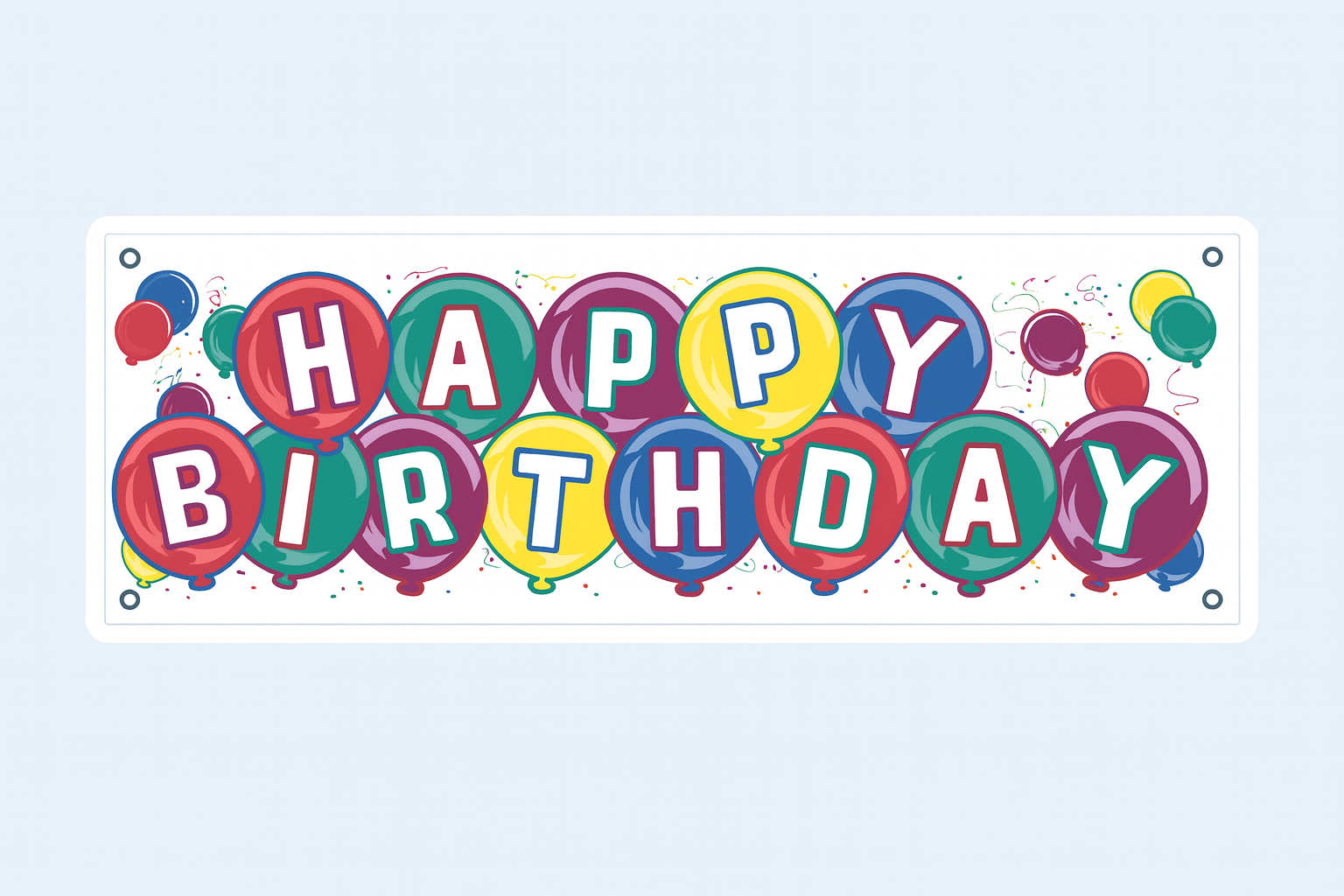 Happy Birthday Banner – 5 ft