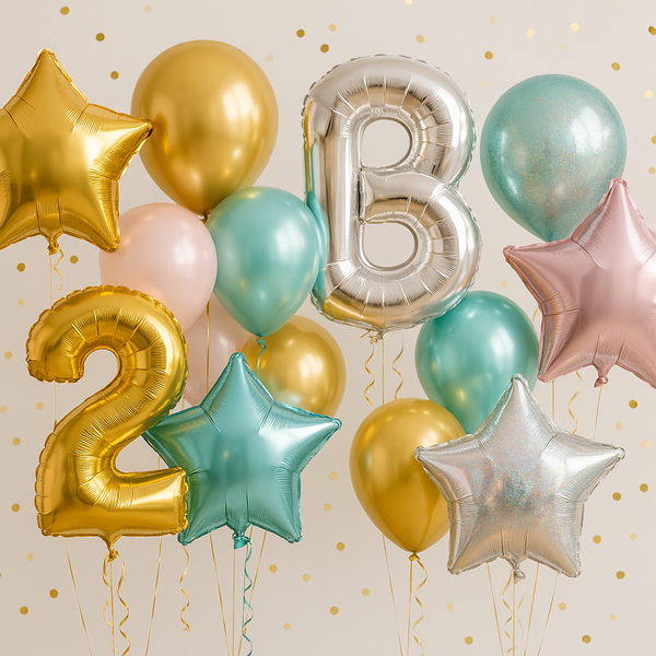 Premium Foil Balloons – Mylar Stars, Numbers, Round & Custom
