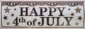 4th of July Sign Banner – 5 ft