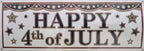 4th of July Sign Banner – 5 ft