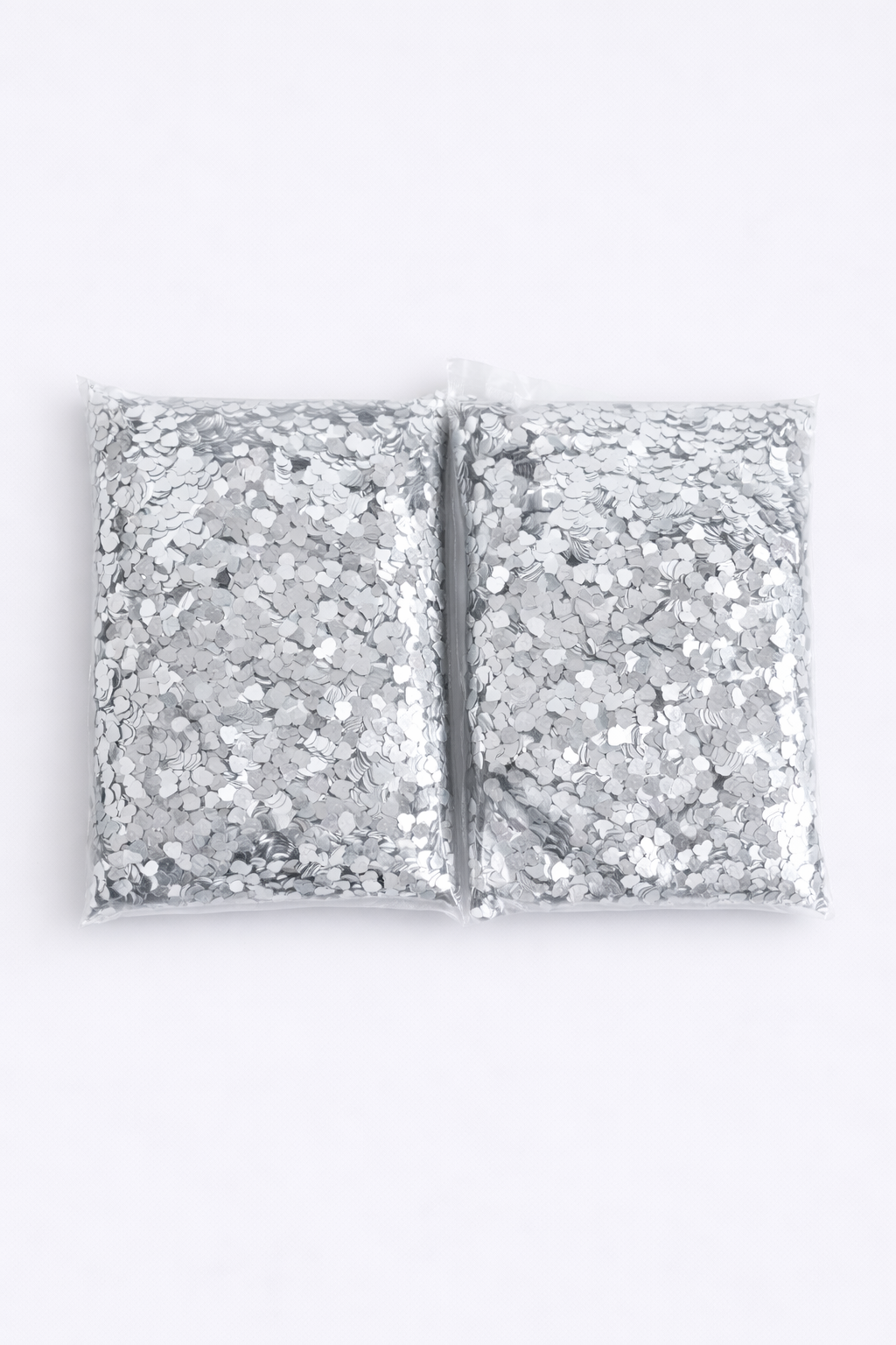 Bulk Table Confetti Hearts – Silver, 1 kg
