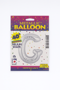 40″ Foil Balloon Letter “G” – Silver