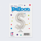 40″ Foil Balloon Letter “S” – Silver