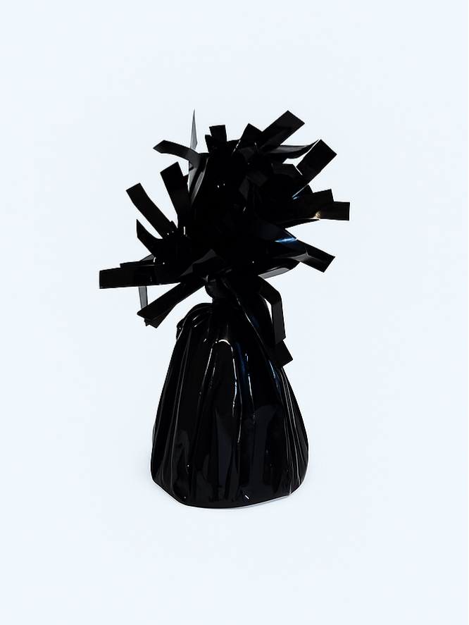 Foil Balloon Weight – Black, 140 g (pack of 12)