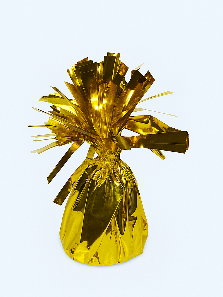 Foil Balloon Weight – Gold, 140 g (pack of 12)