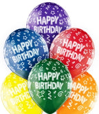 Belbal High-Quality Latex Balloons – “Happy Birthday” Crystal Mix, 30 cm (12″), 5 Pack of 50 (Copy)