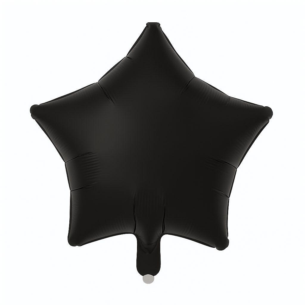 18″ Foil Balloon – Star Black