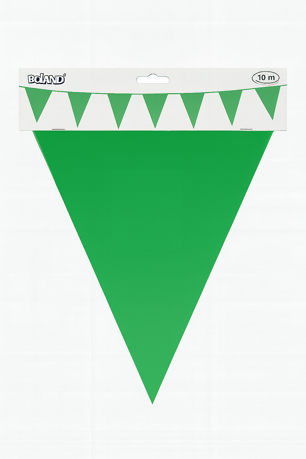 Giant Green Pennant Bunting – 10 m, 18 Flags