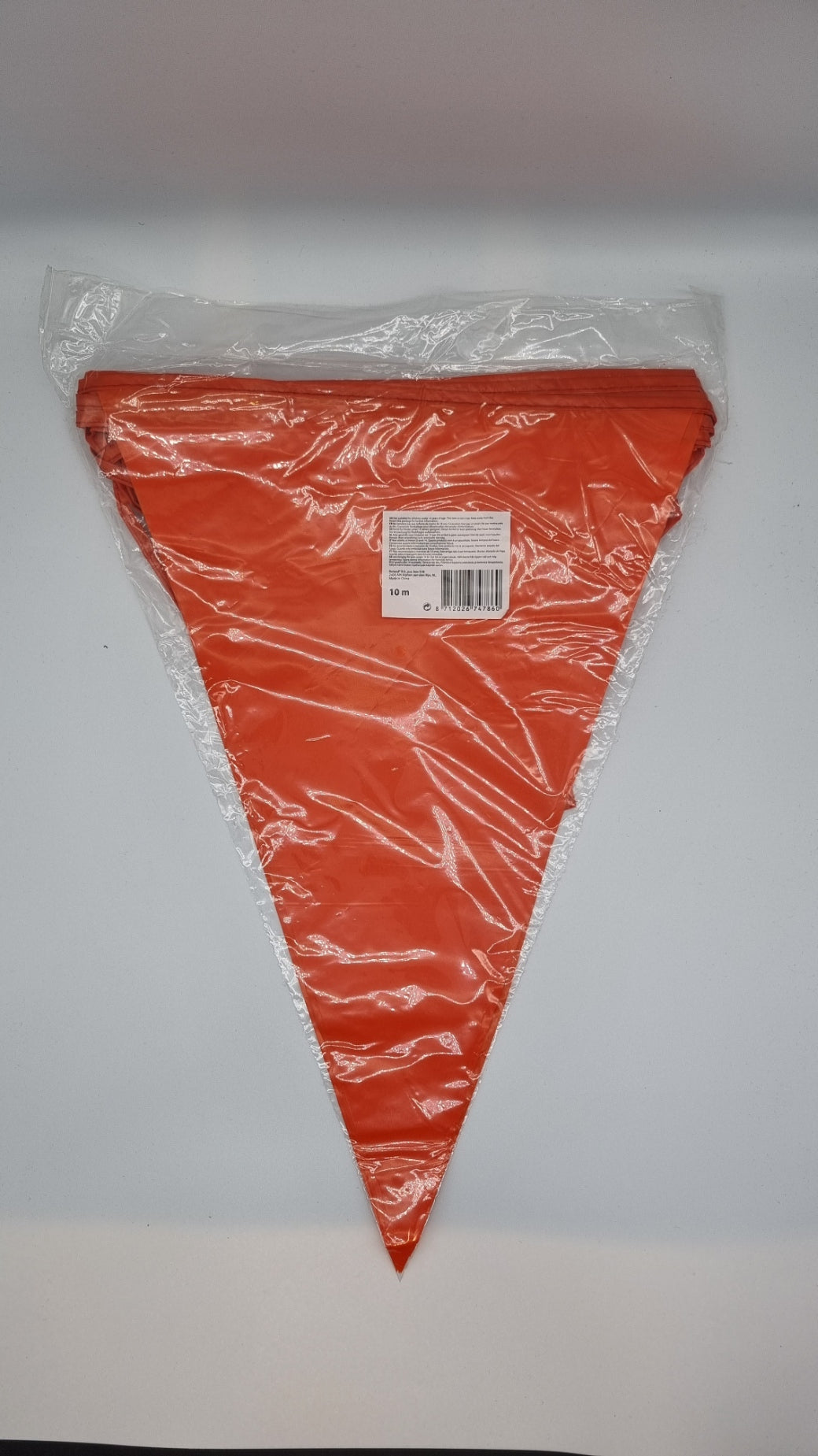 Giant Orange Pennant Bunting – 10 m, 18 Flags