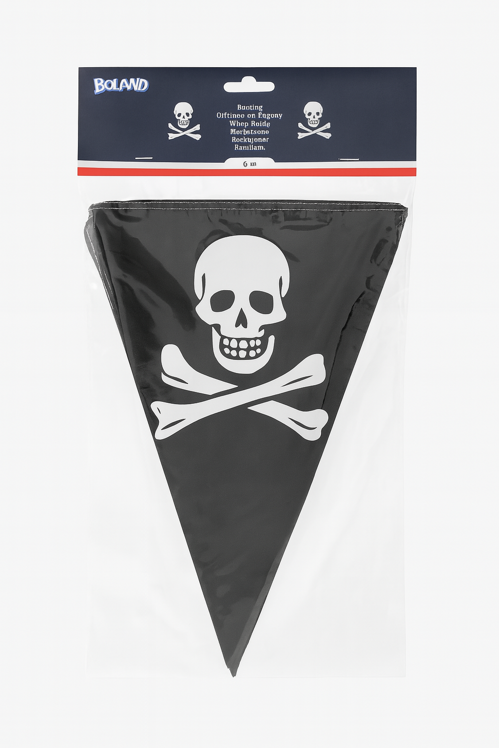 Pirate Pennant Bunting – 6 m, 15 Flags