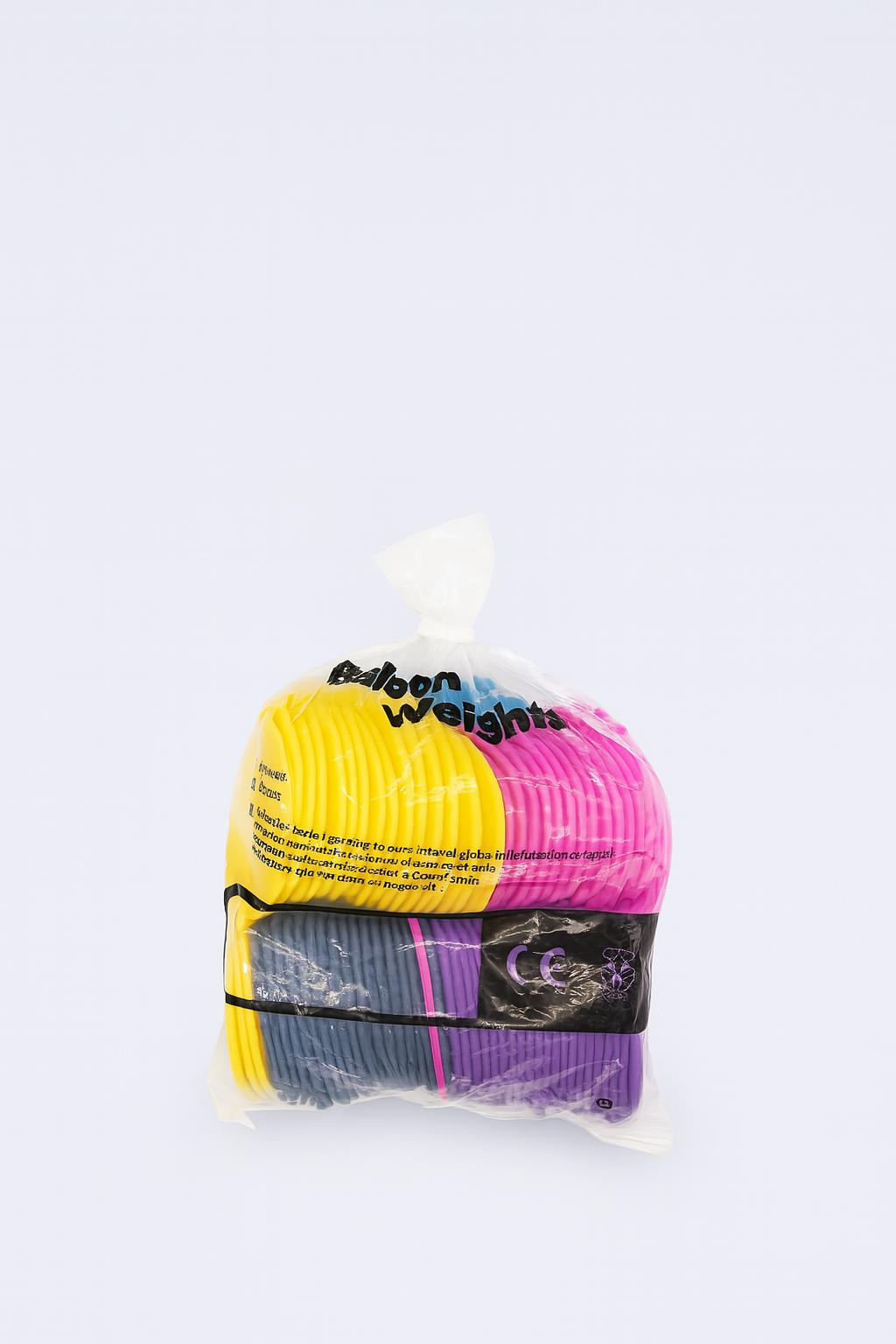 Plastic Balloon Weights – Assorted Colours, Pack of 100 (bundle 1)