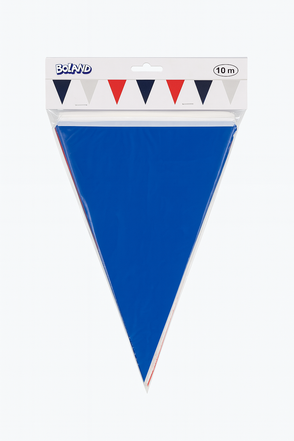 Red, White & Blue Pennant Bunting – 10 m, 20 Flags