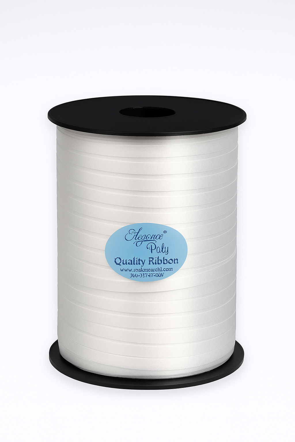 500 Yards White Balloon Curling Ribbon – 5 mm Width Spool